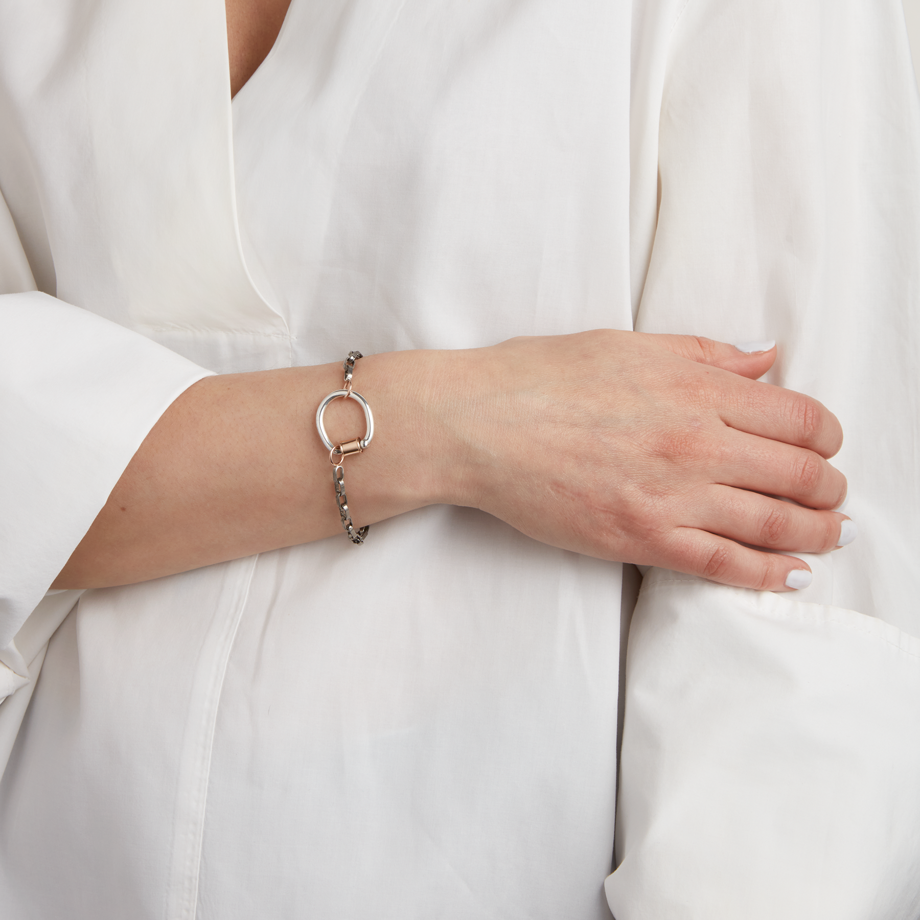 Blackened Silver Chain Bracelet | Marla Aaron Blackened Silver Chain Bracelet | Marla Aaron