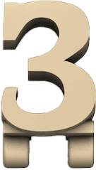 3 Number Icon