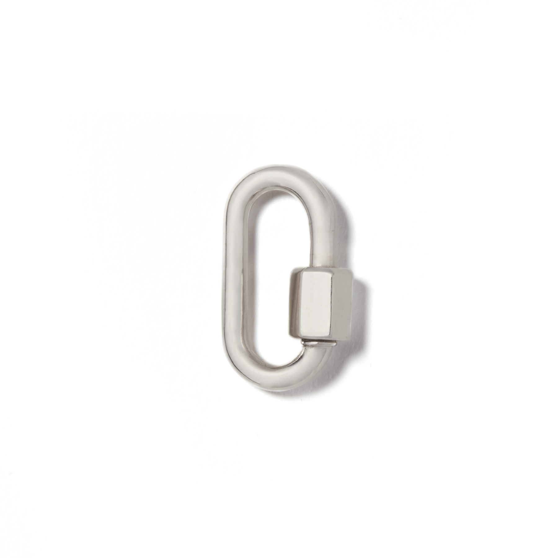 Small silver lock against white backdrop