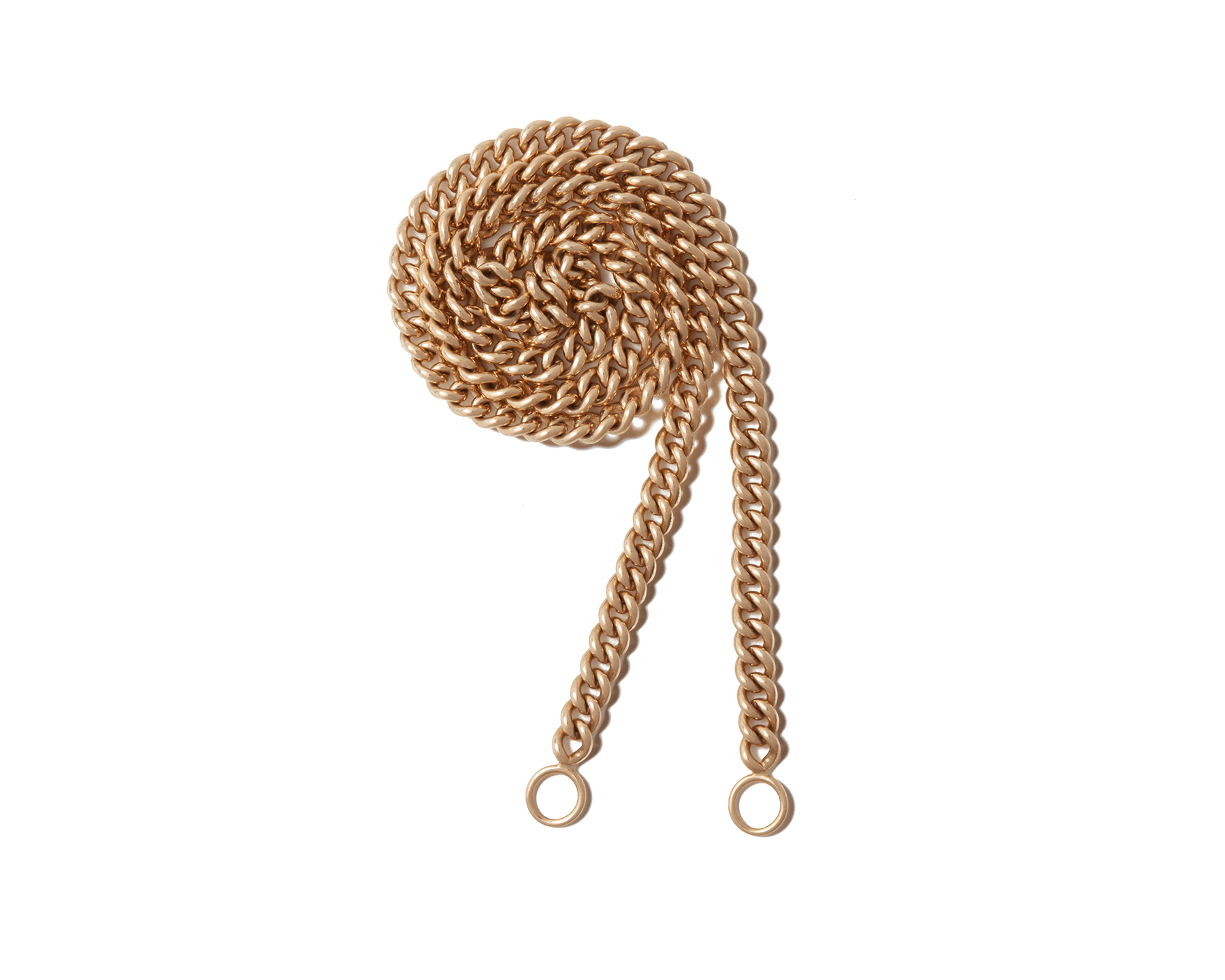 Curled up gold Marla Aaron heavy curb chain