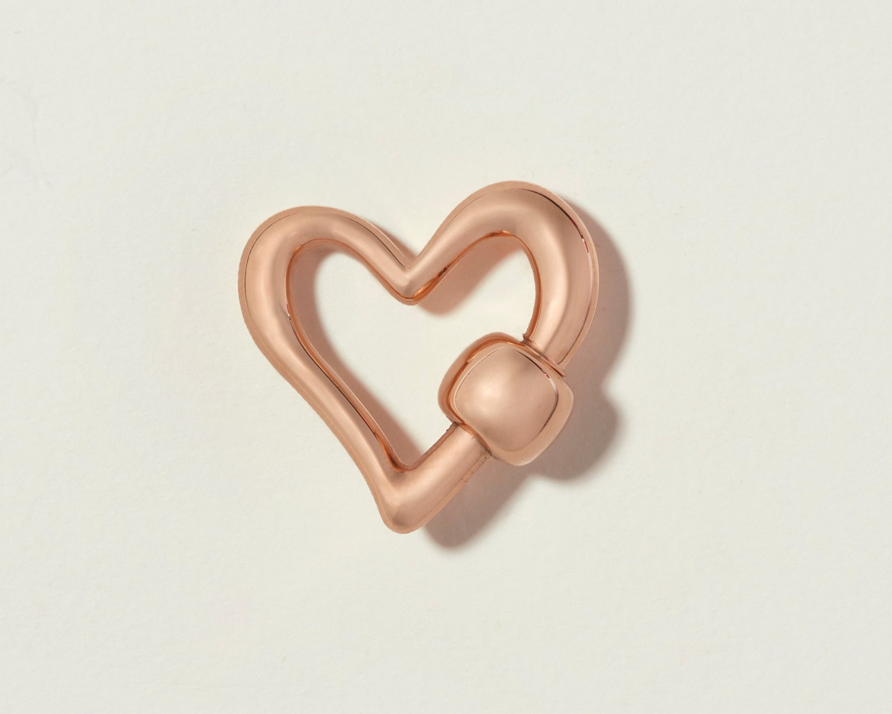 Free Form Heartlock in Gold