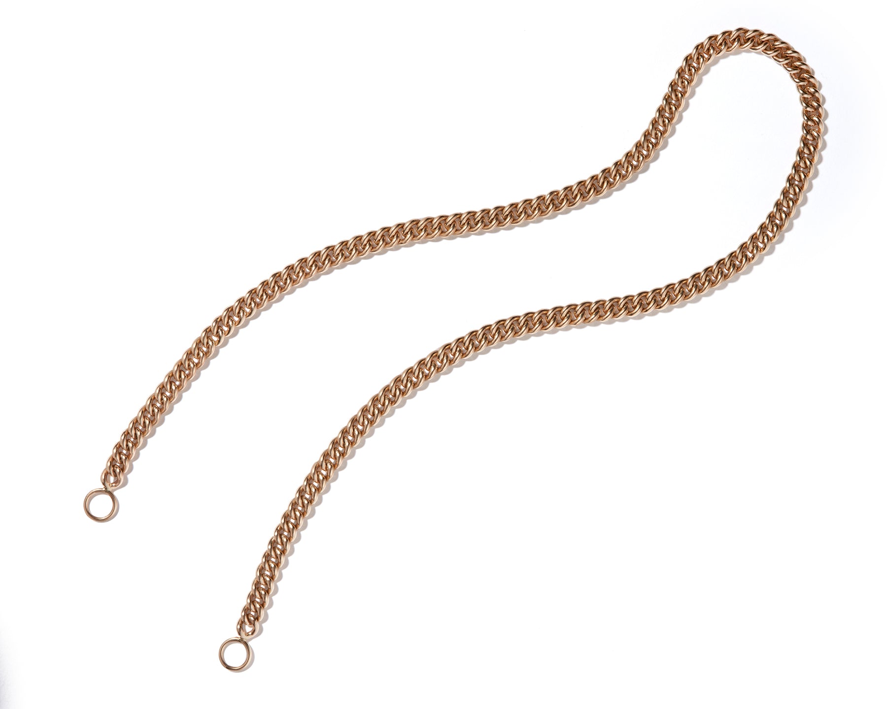 Silver Heavy Curb Chain Necklace | Marla Aaron 20 / 14K Yellow Gold / Sterling Silver