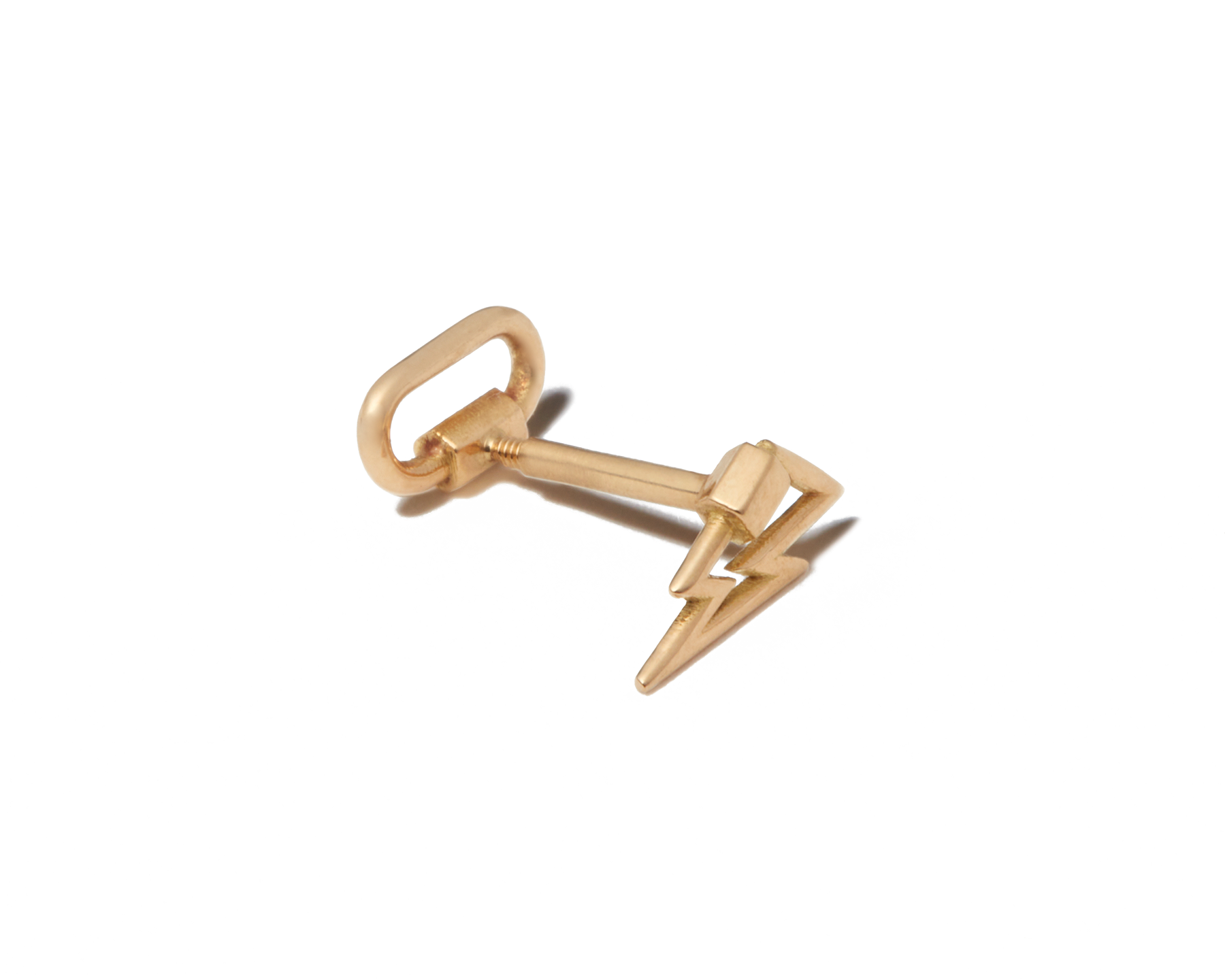 Lockette: Gold Lock Earring Studs