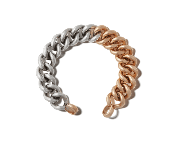 ★HARANG★ Half Half Silver Color Mix Chain Bracelet ☆HARANG☆ Half&Half Silver Color Mix Chain Bracelet