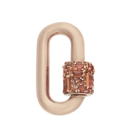 Stoned Chubby Medium Lock with Orange Sapphire