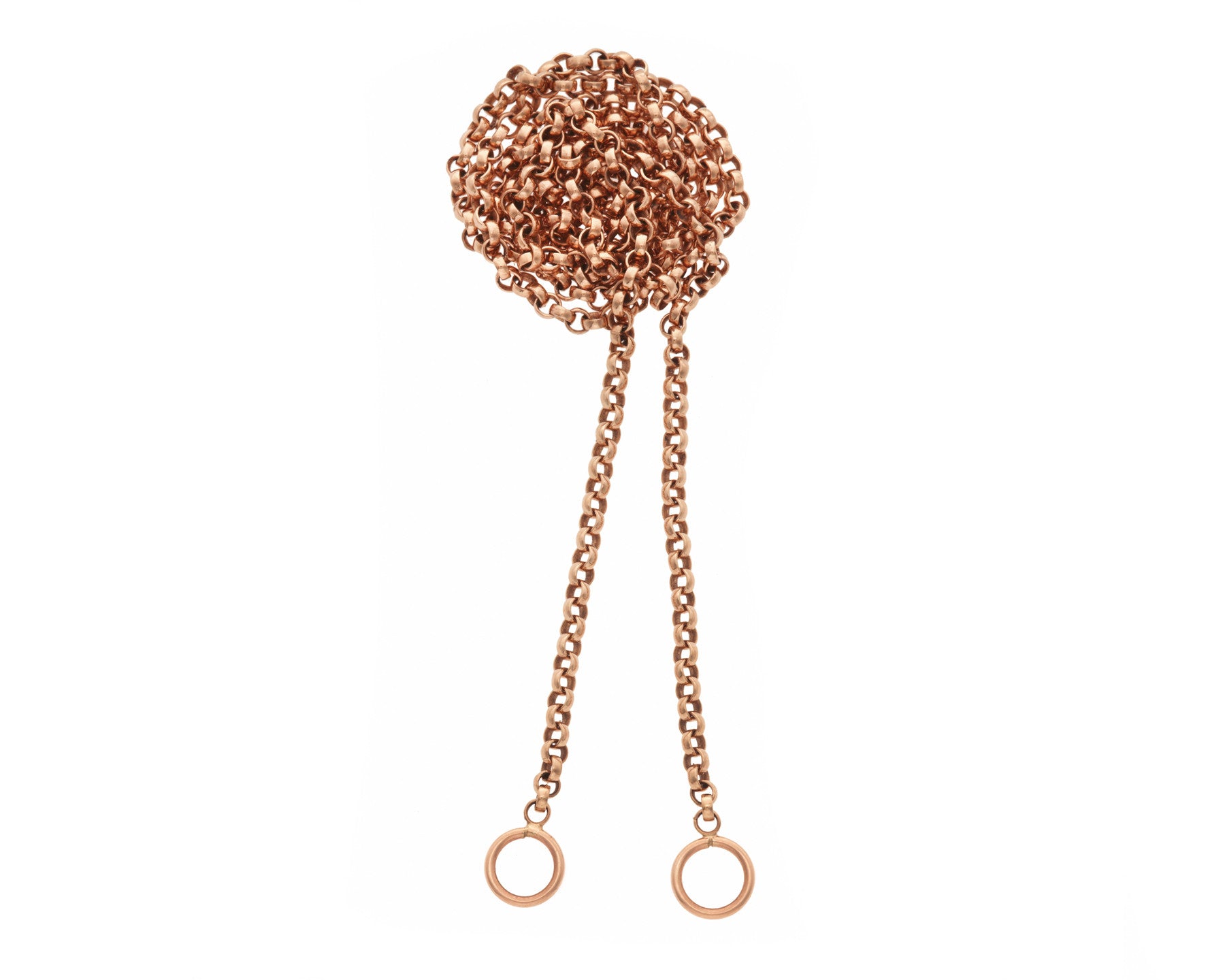 Rose gold rolo on sale chain