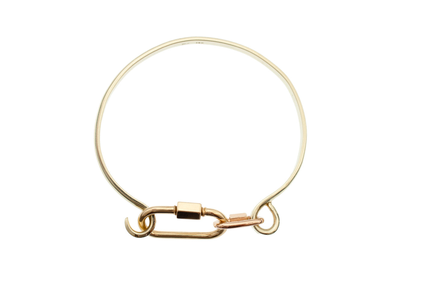 Gold Hard Hook Bracelet