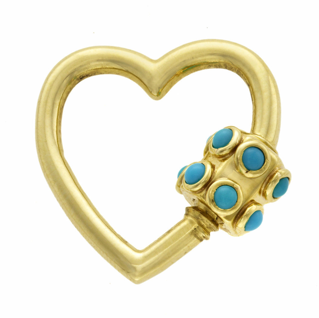 Stoned Heartlock with Turquoise