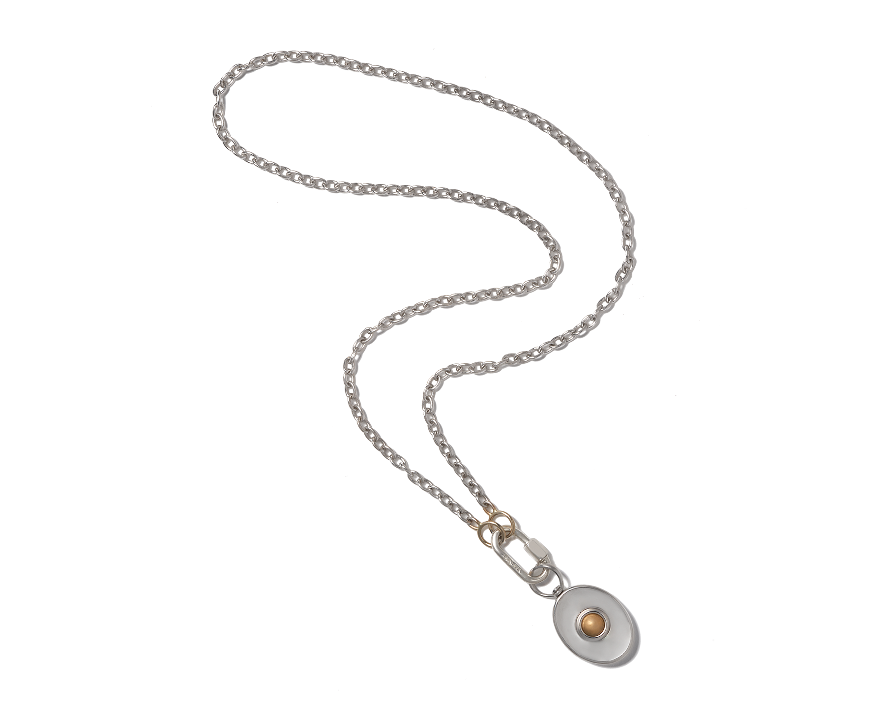 Gold Pulley Chain Necklace | Marla Aaron 14K White Gold / 16