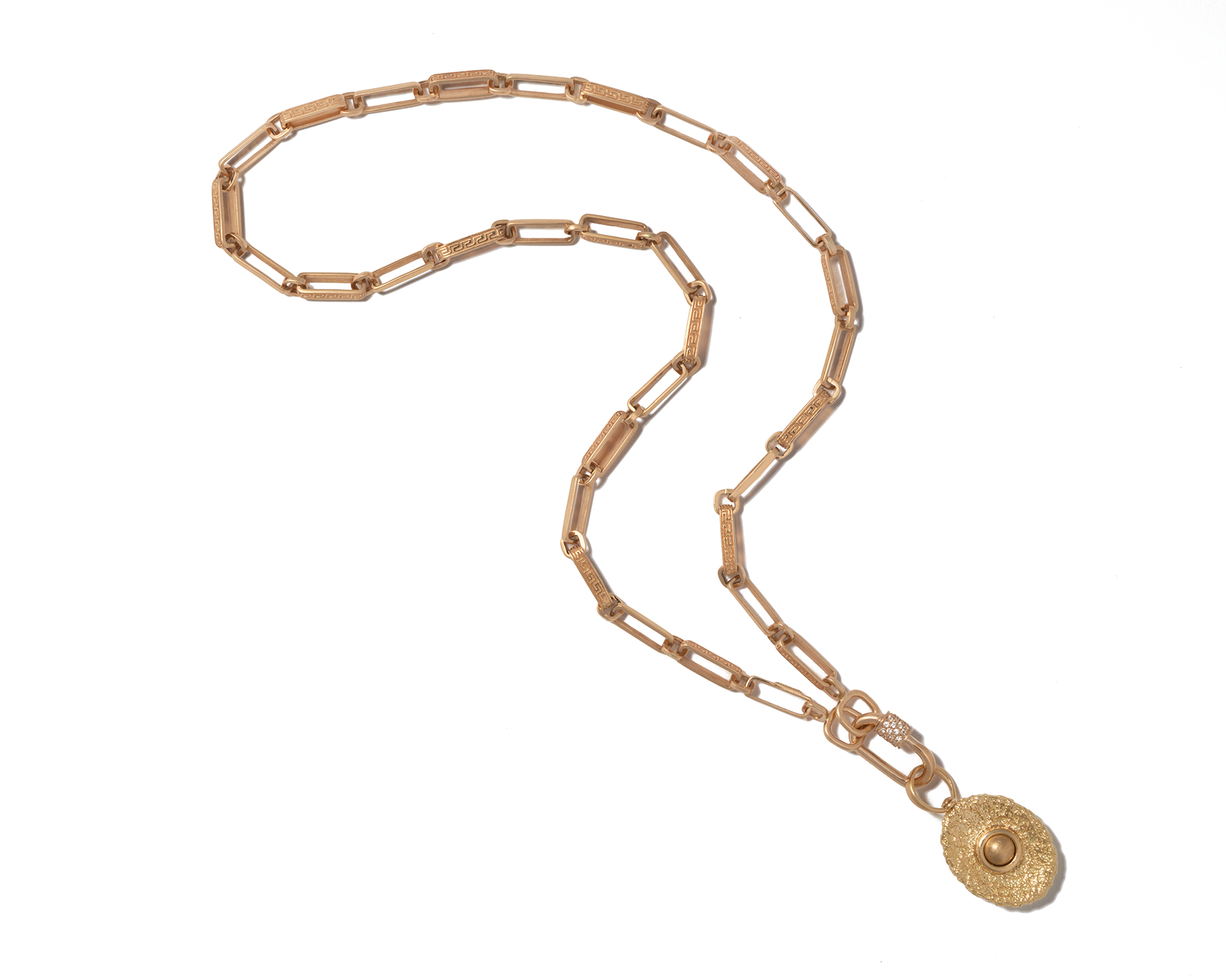 Link Chain Carabiner Lock Necklace - Gold – Balara Jewelry