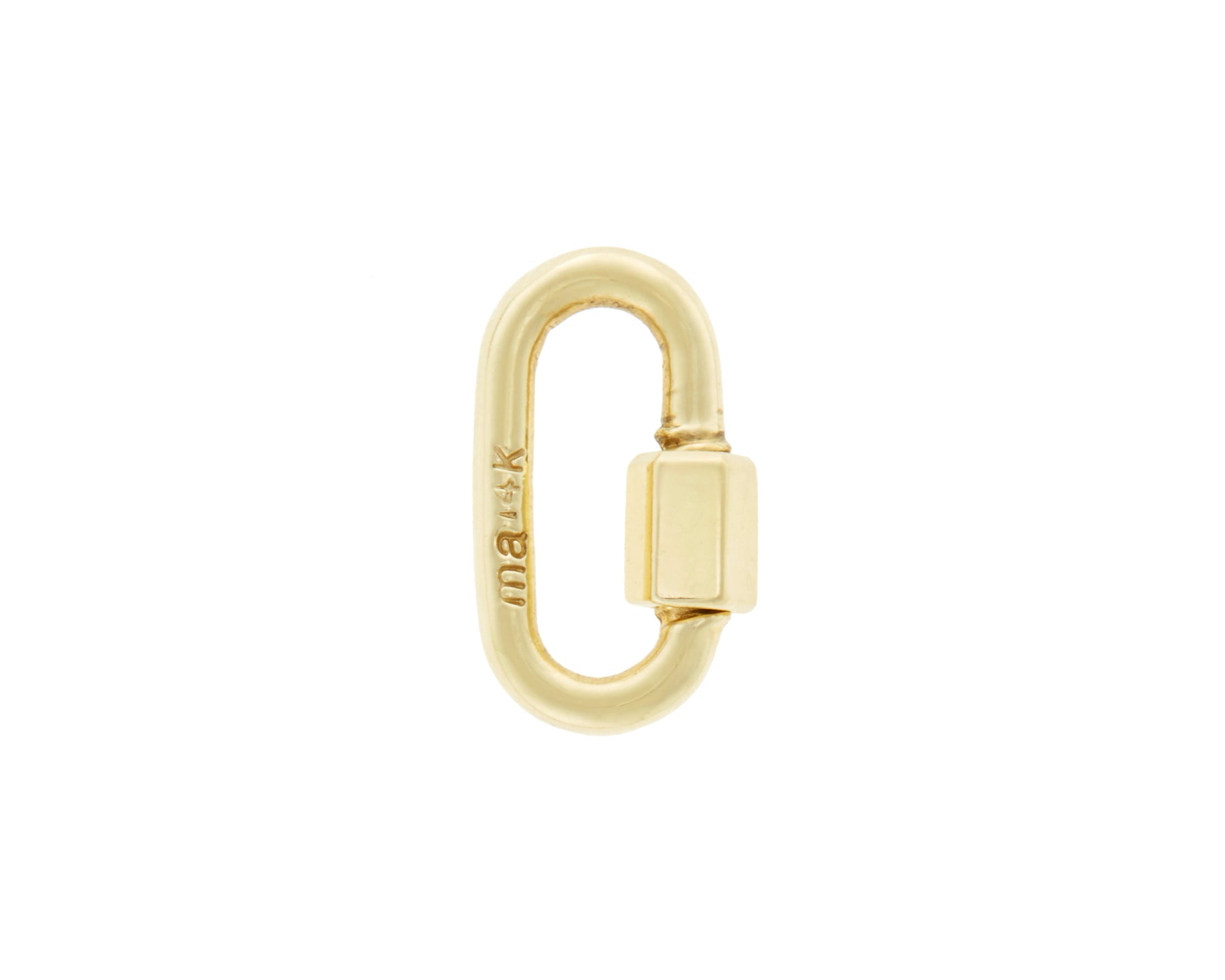 Babylock in Gold - Solid Gold Carabiner | Marla Aaron