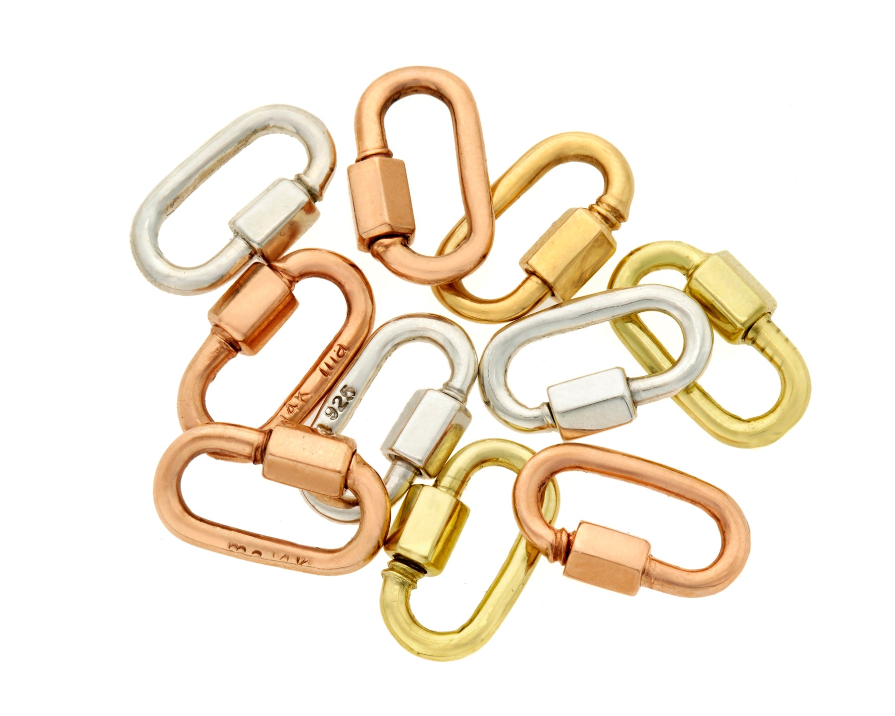 Babylock in Gold - Solid Gold Carabiner | Marla Aaron