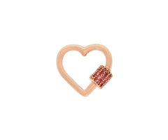 Stoned Baby Heartlock with Pink Tourmaline