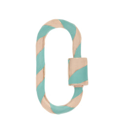 Medium Lock with Turquoise Enamel