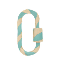 Medium Lock with Turquoise Enamel