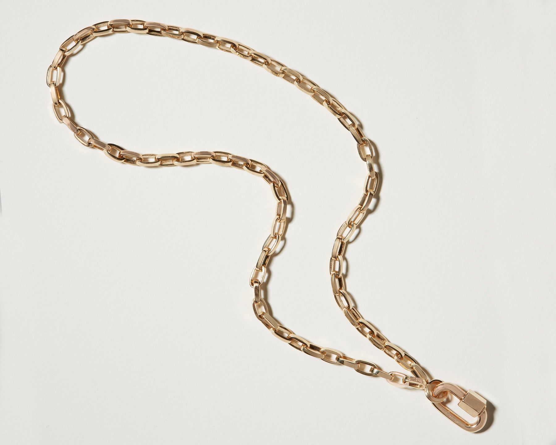 Marla Aaron Rose Gold Baby Lock Necklace