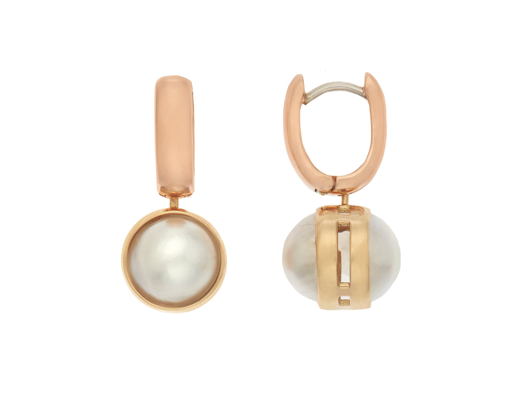 Pearl Drop Lozenge Earrings