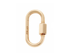 Rose gold medium lock with closed clasp